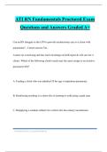 ATI RN Fundamentals Proctored Exam Questions and Answers Graded A&plus;