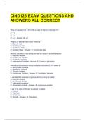 CIND123 EXAM QUESTIONS AND ANSWERS ALL CORRECT 