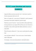 PET&sol;CT exam Questions and Answers Graded A&plus;