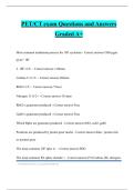 PET&sol;CT exam Questions and Answers Graded A&plus;