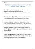 PSY 510 Research Methods Midterm Questions with 100&percnt; VERIFIED Answers UPDATED&excl;&excl;&excl;&period;