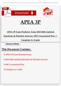 APEA Exams Package Deal &vert; 5 Complete APEA Predictor & Practice Exams &vert; FNP&sol;AGNP Review
