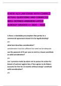 ICAEW ACA LAW EXAM WITH CORRECT ACTUAL QUESTIONS AND CORRECTLY WELL DEFINED ANSWERS LATEST ALREADY GRADED A&plus; 2025 &ndash; 2026