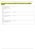 Photovoltaic Systems Quiz UPDATED ACTUAL Questions and CORRECT  Answers