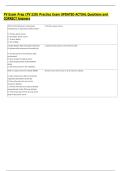  PV Exam Prep &lpar;PV 220&rpar; Practice Exam UPDATED ACTUAL Questions and  CORRECT Answers 