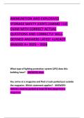 AMMUNITION AND EXPLOSIVES STORAGE SAFETY &lpar;CERT&rpar; &lpar;AMMO 112&rpar; EXAM WITH CORRECT ACTUAL QUESTIONS AND CORRECTLY WELL DEFINED ANSWERS LATEST ALREADY GRADED A&plus; 2025 &ndash; 2026