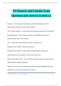 TN Property and Casualty Exam Questions and Answers Graded A&plus;