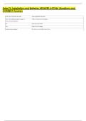 Solar PV Installation and Batteries UPDATED ACTUAL Questions and  CORRECT Answers