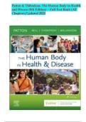 Patton & Thibodeau- The Human Body in Health and Disease &lpar;8th Edition&rpar; &ndash; Full Test Bank &lpar;All Chapters&rpar; Updated 2023