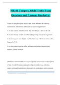 NR341 Complex Adult Health Exam Questions and Answers Graded A&plus;