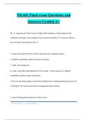 NR 601 Final exam Questions and Answers Graded A&plus;