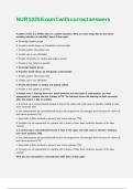 NUR 1025 Exam 1 with correct answers 