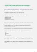 1025 Final Exam with correct answers