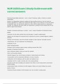 NUR 1025 Exam 1 Study Guide exam with correct answers 