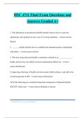 HSC 4711 Final Exam Questions and Answers Graded A&plus;
