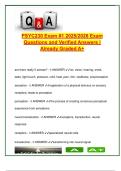 PSYC 230 EXAM COMPLETE PACKAGE DEAL