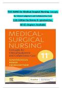 Medical-Surgical Nursing: Concepts for Clinical Judgment and Collaborative Care – 11th Edition (Ignatavicius) – Complete Test Bank for All 65 Chapters