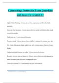 Cosmetology Instructor Exam Questions and Answers Graded A&plus;