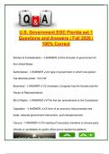 U&period;S&period; Government EOC Review &ndash; Set 1 &lpar;150&plus; Questions&rpar; &vert; Amendments&comma; Powers&comma; Branches&comma; Court Cases