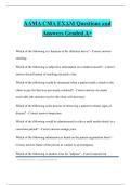 AAMA CMA EXAM Questions and Answers Graded A&plus;