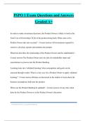 PSPO 1 Exam Questions and Answers Graded A&plus;