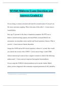 MN568 Midterm Exam Questions and Answers Graded A&plus;