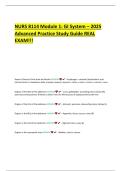 NURS 8114 Module 1&colon; GI System 2025 &ndash; Advanced Practice Study Guide & Real Exam