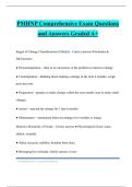 PMHNP Comprehensive Exam Questions and Answers Graded A&plus;