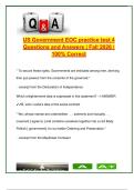 US Government EOC Practice Test &lpar;40 Questions&rpar; &vert; American Civics & Social Studies Topics &vert; Fall 2026 &vert; For High School Students