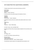 AST EXAM PRACTICE QUESTIONS & ANSWERS