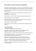 EPIC AMB 100 QUESTIONS AND ANSWERS