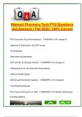 Walmart Pharmacy Tech PTU Test &lpar;100&plus; Questions&rpar; &vert; Federal Law&comma; Compounding&comma; DEA Forms & Medicare &vert; Fall 2026