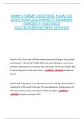 NBME 17NBME CBSE REAL EXAM 200  QUESTIONS and CORRECT ANSWERS  GRADED A&plus;&vert;ASSURED  SUCCESS&vert;BRAND NEW VERSION 