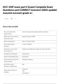 NCC NNP exam part 2 Exam&vert; Complete Exam Questions and CORRECT Answers&vert; &lpar;2025 update&rpar; Assured success&vert; grade A&plus;