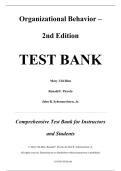Test Bank &mdash; Organizational Behavior&comma; 2nd Edition &mdash; Mary Uhl‑Bien&comma; Ronald F&period; Piccolo & John R&period; Schermerhorn&comma; Jr&period; &mdash; ISBN 9781119503774 