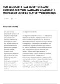 NUR 524 EXAM 3 &vert; ALL QUESTIONS AND CORRECT ANSWERS &vert; ALREADY GRADED A&plus; &vert; PROFESSOR VERIFIED &vert; LATEST VERSION 2025