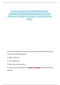Fresenius CCHT Recertification Exam  Newest 2025&sol;2026 Questions and Correct  Answers Graded A&plus;&vert;Assured Success&vert;Actual  Exam 