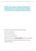 NURS 232- Exam 2 Newest 2025&sol;2026  Questions and Correct Answers Graded  A&plus;&vert;Assured Success&vert;Brand New Version 