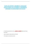 NUR 232 EXAM 2 NEWEST 2025&sol;2026  QUESTIONS and CORRECT ANSWERS  GRADED A&plus;&vert;ASSURED SUCCESS 