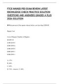 FTCE NAVAED PED EXAM REVIEW LATEST KNOWLEDGE CHECK PRACTICE SOLUTION QUESTIONS AND ANSWERS GRADED A PLUS 2026 SOLUTION