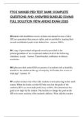 FTCE NAVAED PED TEST BANK COMPLETE QUESTIONS AND ANSWERS BUNDLED EXAMS FULL SOLUTION VIEW AHEAD EXAM 2026