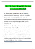 MHA 702 Chapter Exam 2026 Questions and Answers 100&percnt; PASS