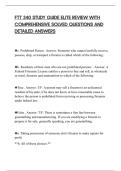 FTT 240 STUDY GUIDE ELITE REVIEW WITH COMPREHENSIVE SOLVED QUESTIONS AND DETAILED ANSWERS