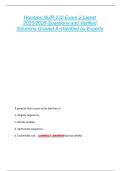 Hondros NUR 232 Exam 2 Latest  2025&sol;2026 Questions and Verified  Solutions Graded A&plus;&vert;Verified by Experts 