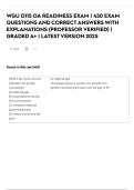 WGU D115 OA READINESS EXAM &vert; 450 EXAM QUESTIONS AND CORRECT ANSWERS WITH EXPLANATIONS &lpar;PROFESSOR VERIFIED&rpar; &vert; GRADED A&plus; &vert; LATEST VERSION 2025