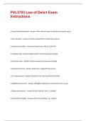 PVL3703 Law of Delict Exam Instructions 