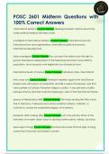 POSC 2601 Midterm Questions with  100&percnt; Correct Answers 