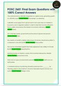 POSC 2601 Final Exam Questions with  100&percnt; Correct Answers