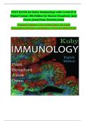 Test Bank for Kuby Immunology&comma; 8th Edition by Jenni Punt&comma; Sharon Stranford&comma; Patricia Jones and Judy Owen&period; ISBN- All Chapters 1-20 Complete Guide A&plus;