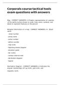 Corporals course tactical tools exam questions with answers